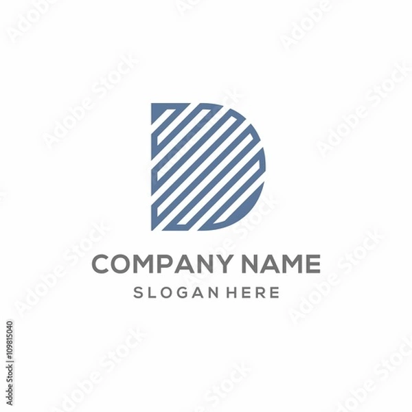 Obraz Monogram Letter D Logo