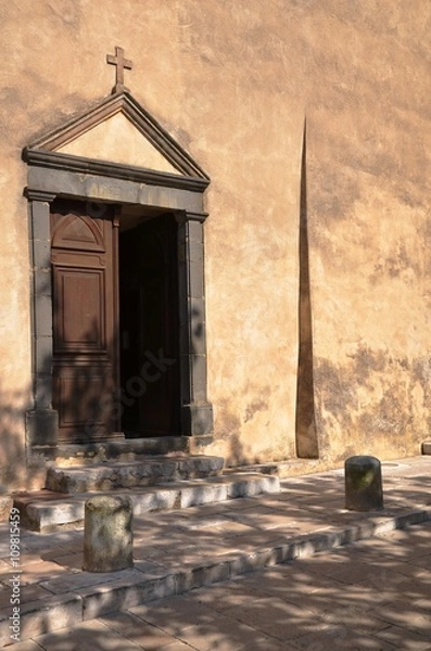 Fototapeta Porte entrée église, Gassin