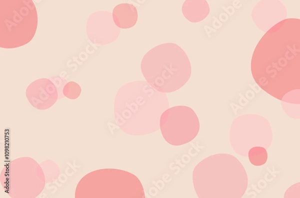 Obraz Sweet pink circle vector background, pink abstract circle vector background, pink valentine background, pinkish circle vector background, pink abstract bubble art, pastel backdrop vector design.