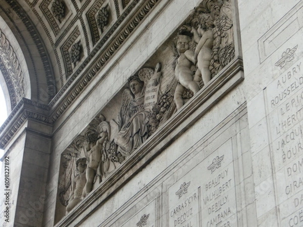 Obraz the facade of the arc de triomphe 