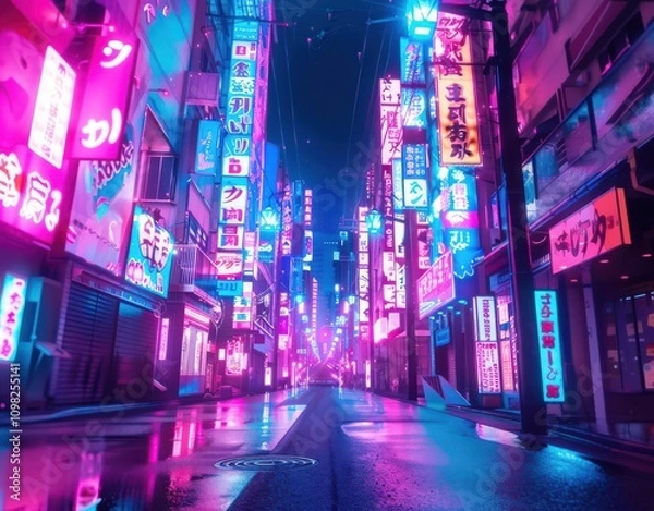 Obraz osaka neon light