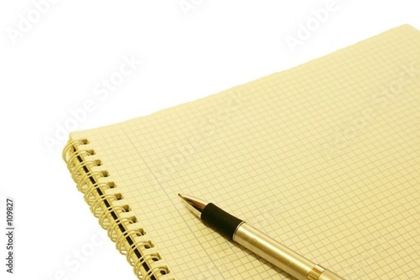 Obraz libreta y boligrafo