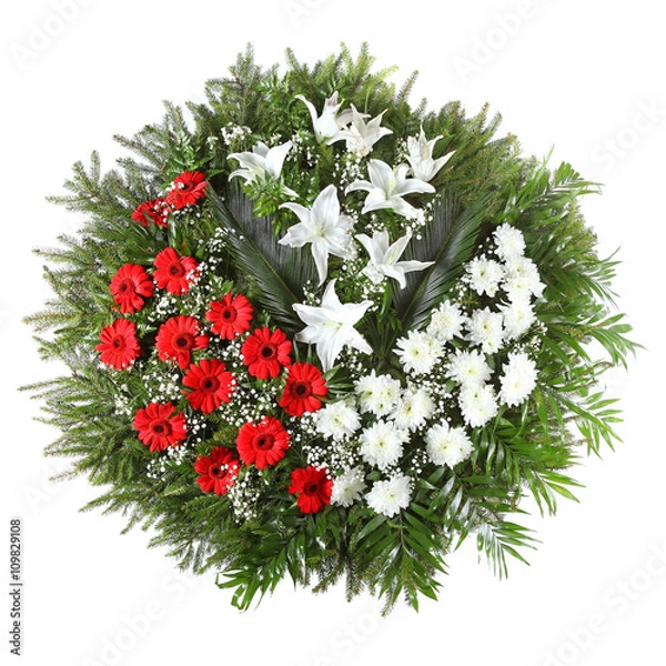 Obraz green funeral wreath