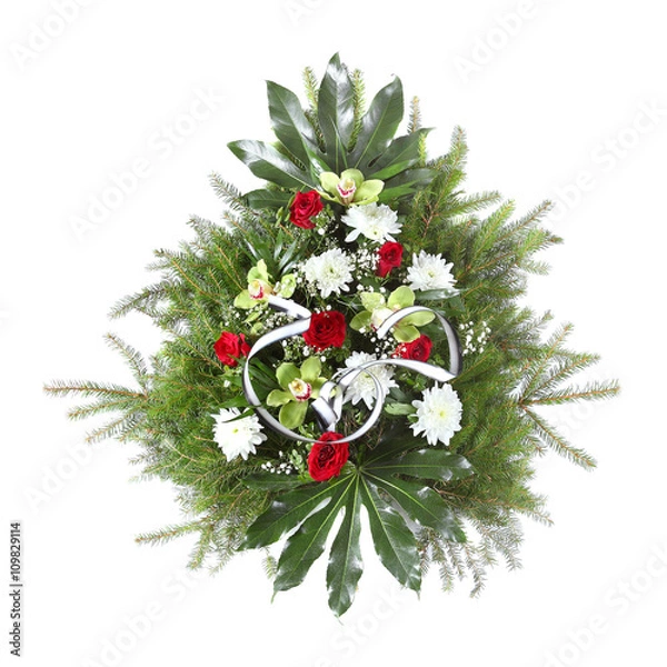 Obraz green funeral wreath