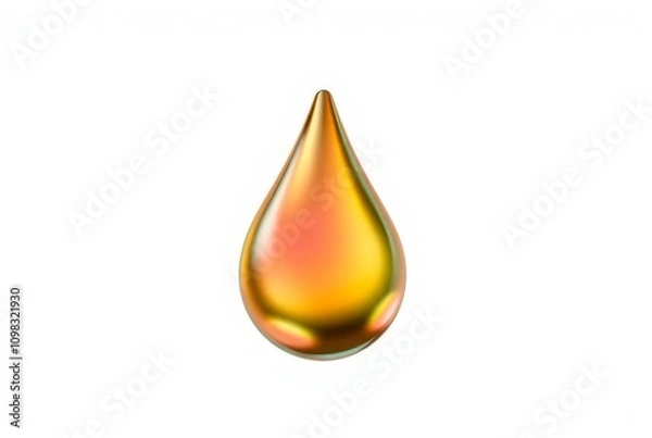Obraz Metallic Droplet A droplet with a metallic color