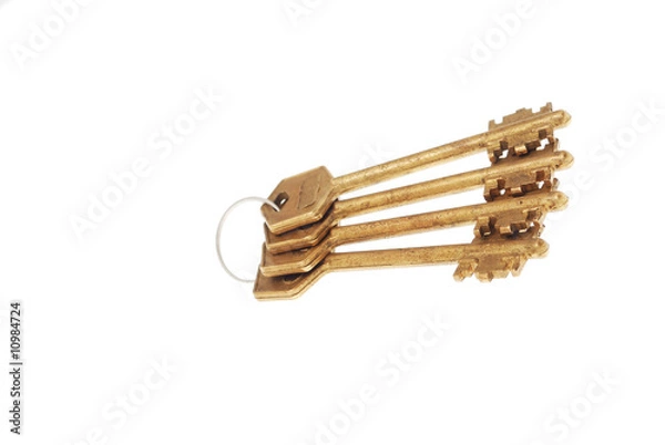 Fototapeta bronze key 2