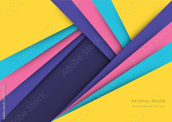 Fototapeta modern material design