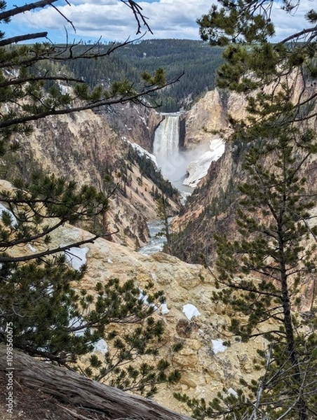Obraz Artist Point Yellowstone falls