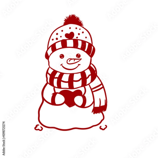 Obraz Cute Snowman