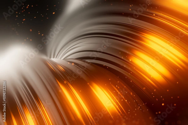 Obraz Shape with light particles effects background