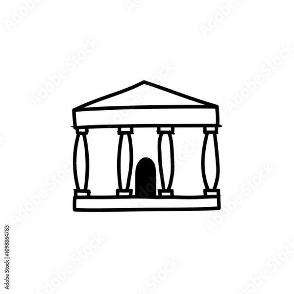 Obraz ancient greek temple