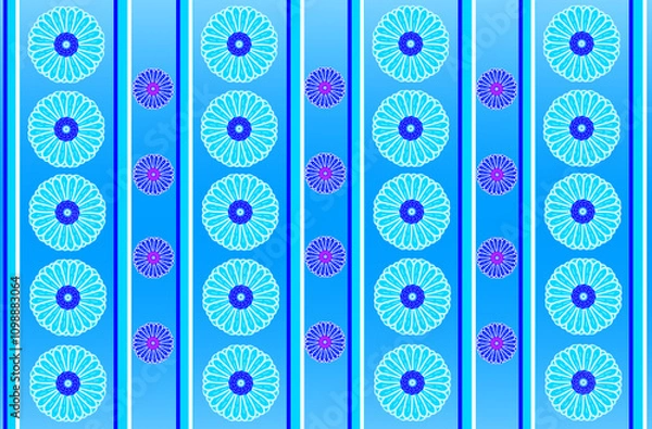 Fototapeta seamless floral pattern