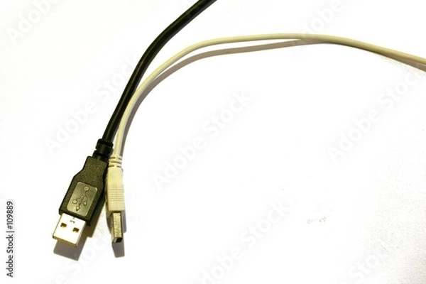 Fototapeta dos conectores usb