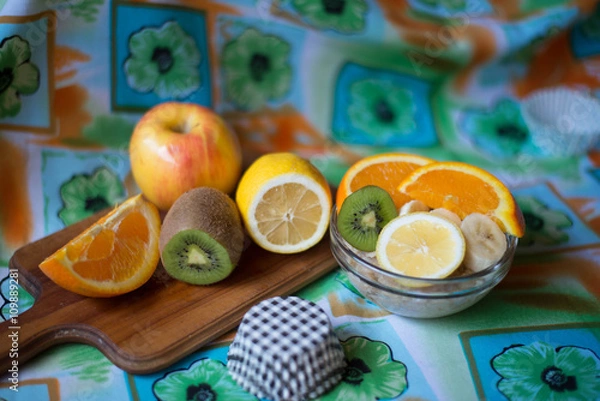 Obraz oatmeal with fruit