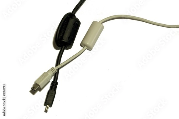 Fototapeta kable usb