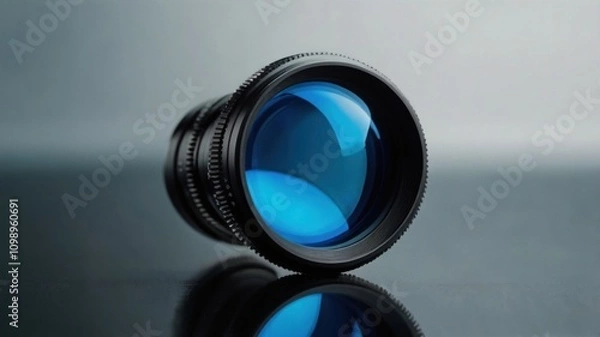 Fototapeta blue camera lens latest