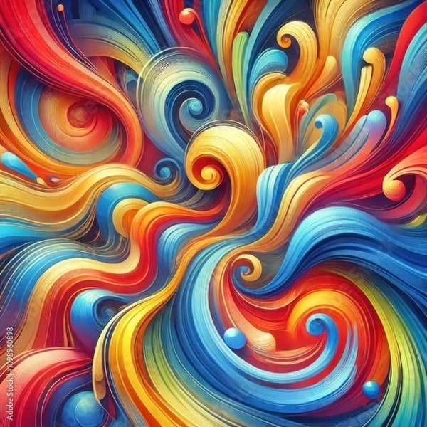 Fototapeta abstract background with rainbow