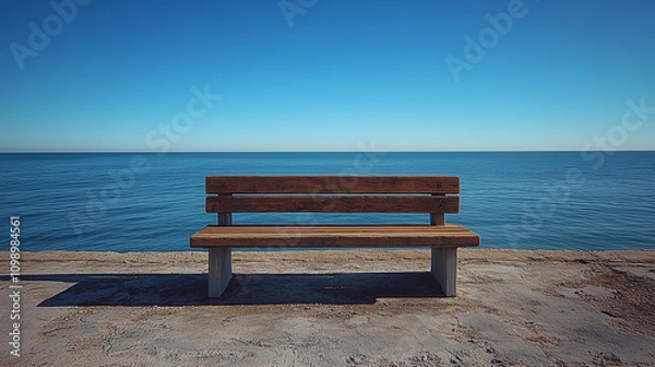 Obraz Bench by the sea
