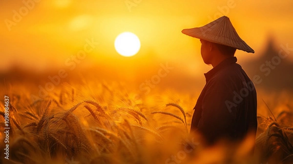 Obraz person in the field