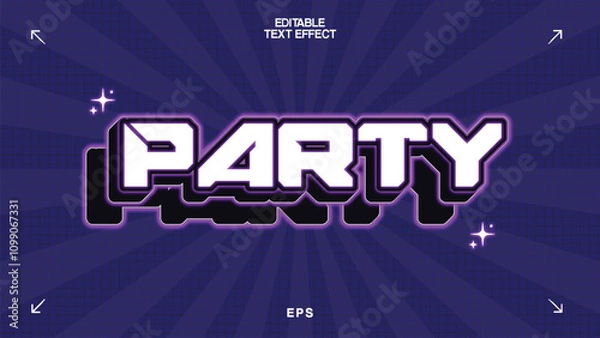 Obraz Party Editable Text Effect