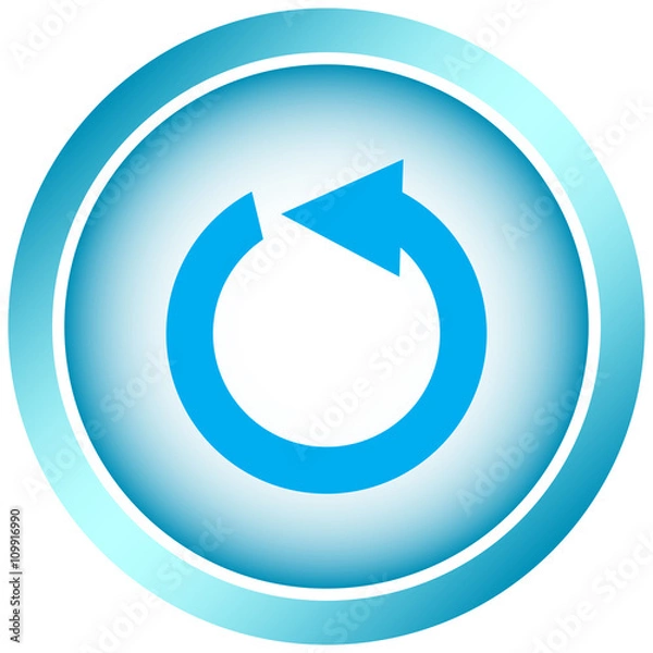 Fototapeta Icon light reset arrow