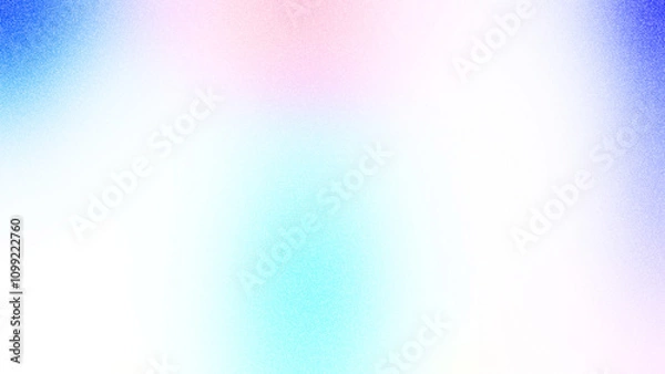 Obraz Gradient With Grainy Noise Texture. Abstract Turquoise Mesh and Dynamic Flow Background