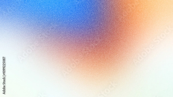 Obraz Gradient With Grainy Noise Texture. Abstract Turquoise Mesh and Dynamic Flow Background