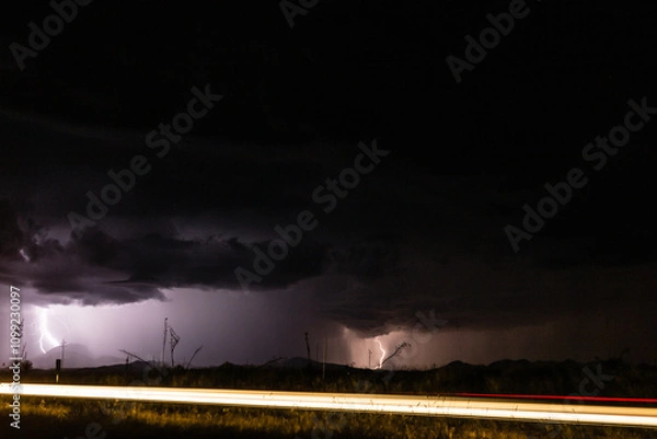Obraz Storm over the Desert