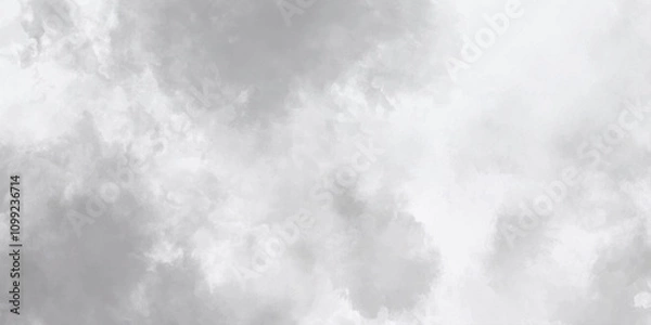 Fototapeta Abstract vintage grunge paper backdrop featuring cloud . white and gray sunny cloudscapes in soft watercolors background texture. creative vintage foggy stains graphic design.