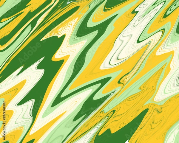 Obraz Marble Ink Background. Green and Yellow Marble Pattern Texture Abstract Background in High Resolution that can be use for Wallpaper or Background
