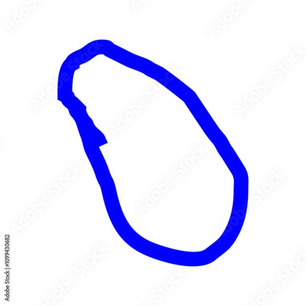 Obraz Circle Doodle hand drawn vector