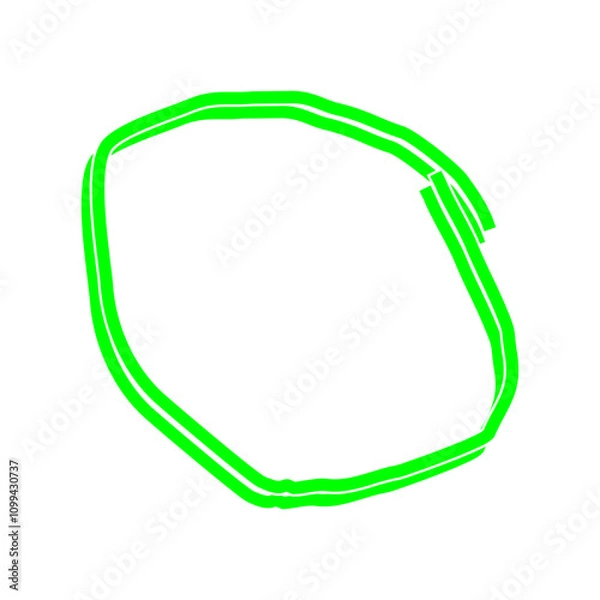 Obraz Circle Doodle hand drawn vector