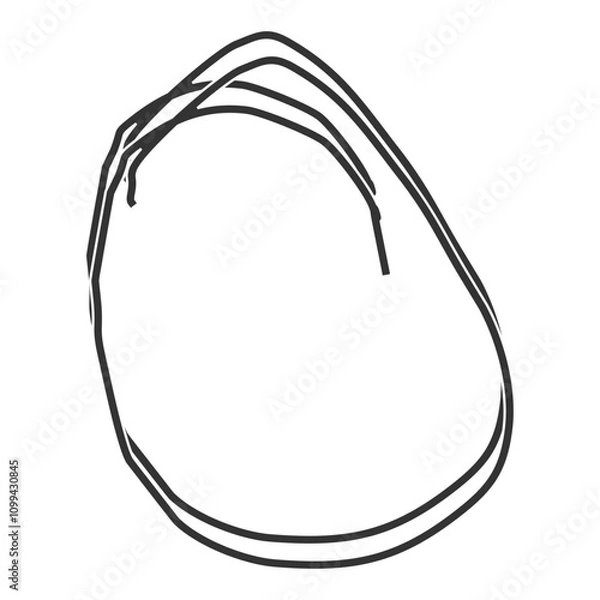 Obraz Circle Doodle hand drawn vector