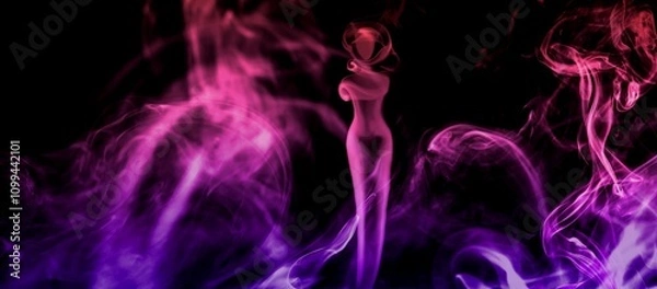 Obraz smoke abstract background illustration 