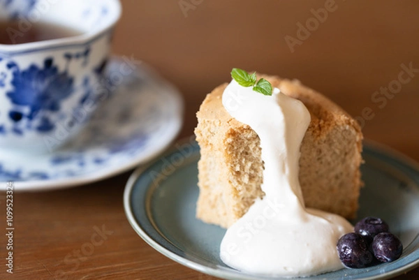 Obraz 米粉のシフォンケーキ