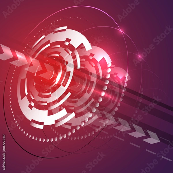 Fototapeta Futuristic space background