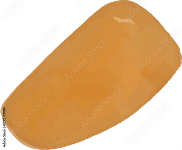 Obraz Abstract Brown Shape watercolor Illustration 