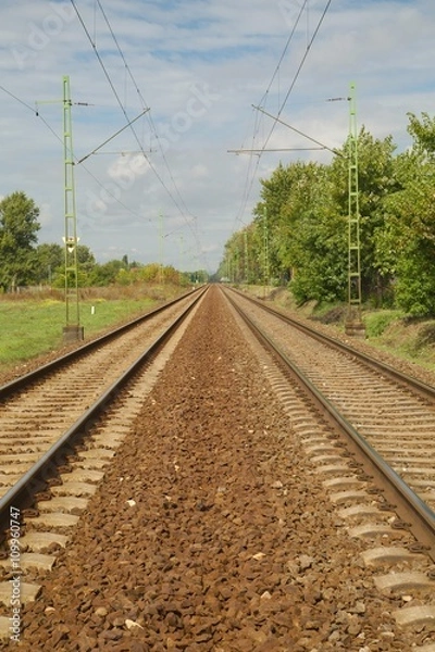 Obraz Railroad Track Pair
