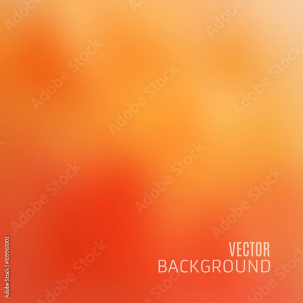 Fototapeta Abstract blurred defocused background - red and orange colored t
