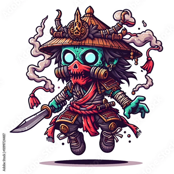 Obraz dragon with sword and shield