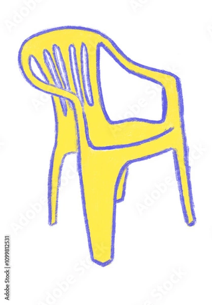 Obraz Cadeira de plástico 