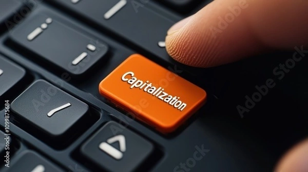 Fototapeta Capitalization Key