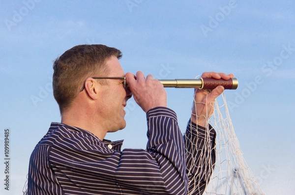 Obraz Hafenarbeiter mit Copy space