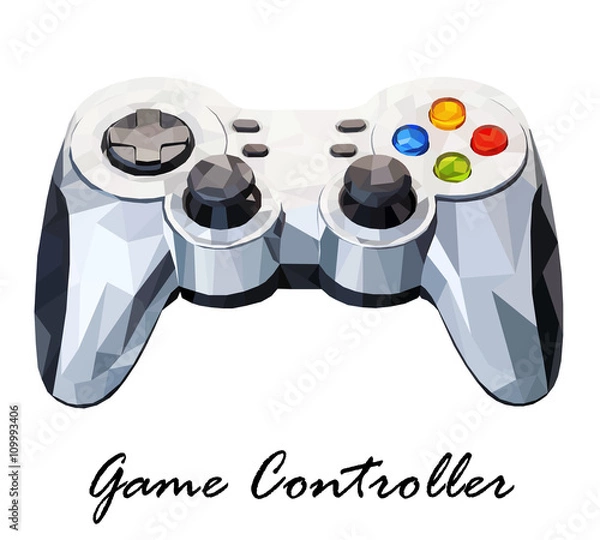 Obraz Vector illustration showing Game Controller isolated on a white background