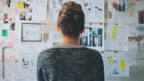 Fototapeta A creative digital platform connecting freelancers, with vibrant project boards, skill tags, and smooth collaboration tools, fostering independent opportunities