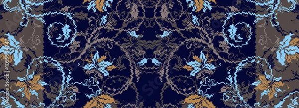 Fototapeta Digital And Textile Design Pattern