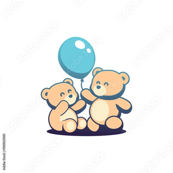 Obraz Teddy Bear EPS Vector Template