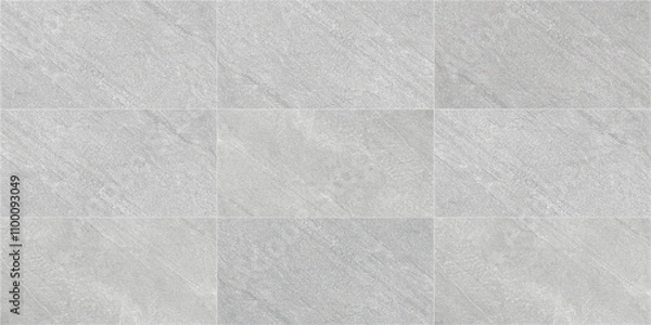 Fototapeta Gray stone tile texture.  Seamless pattern materials.