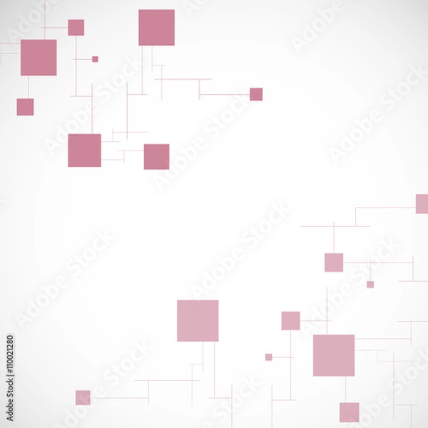 Fototapeta Vector background abstract texture with squares