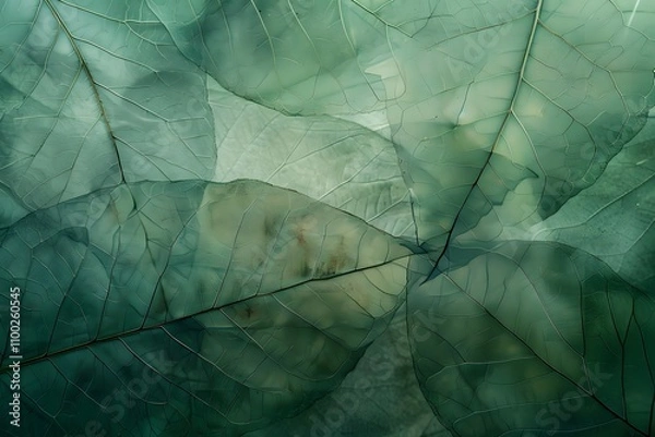 Fototapeta Soothing green expanse transitioning from emerald to soft mint, inspired by nature  .
